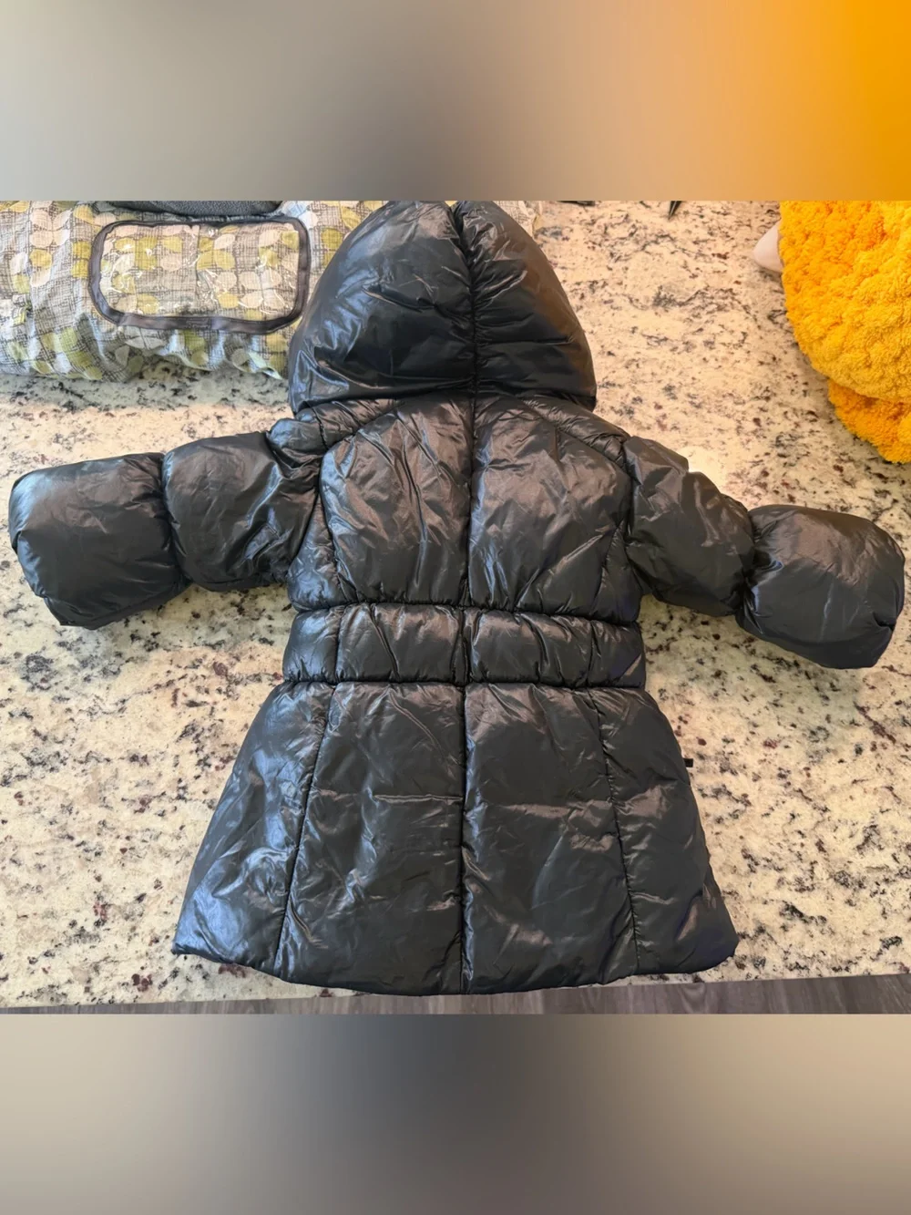GAP Black Puffer Hooded Kids Coat